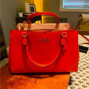 Orange Kate Spade Purse with Strap